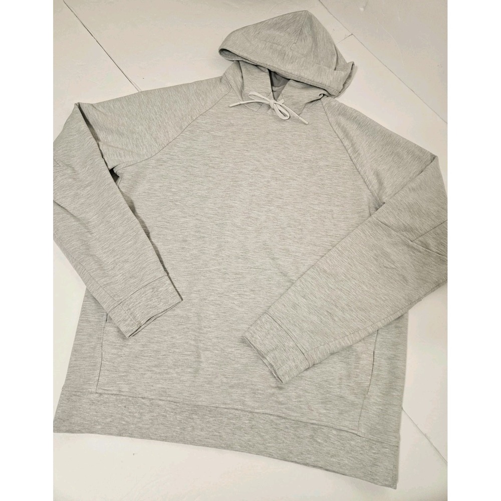 Lululemon Mens City Sweat Pullover Hoodie Ultra Light Gray Size Dot 7/Large